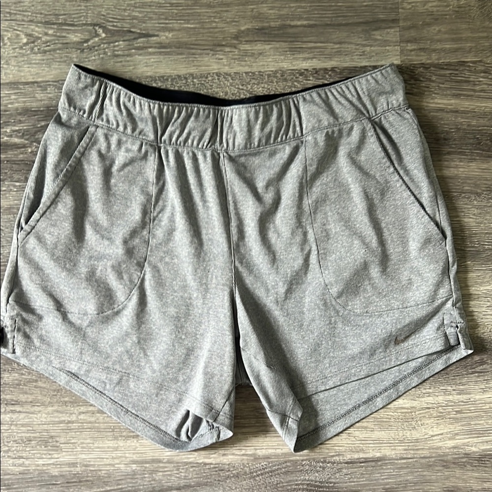 Nike Gray Athletic Shorts Performance Fit
